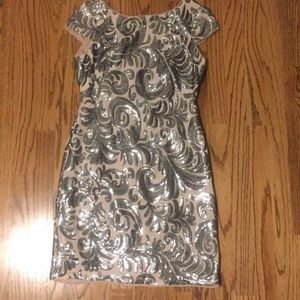 Adrianna Papell Sequin Sheath Dress
